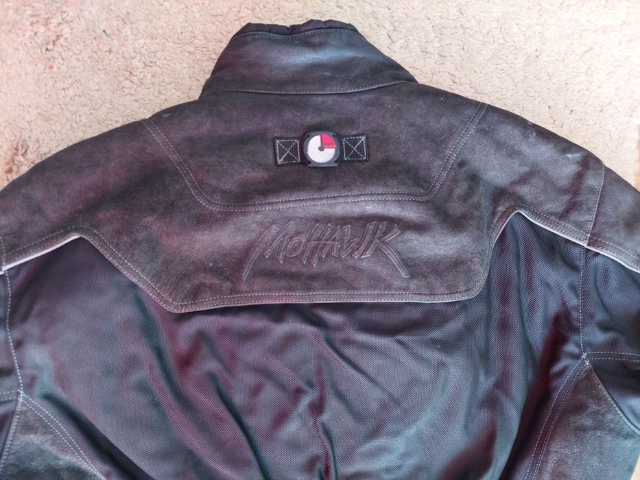 Geaca moto textil si piele Polo,marime mare