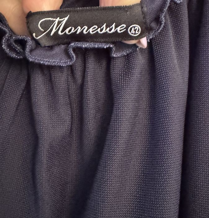 Rochie “Monesse” bleumarin cu inprimeu floral, nr 42.Stare impecabilă