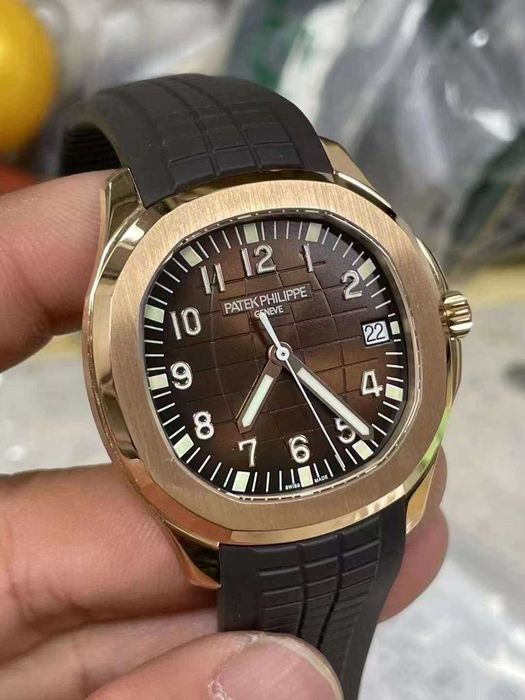 patek philippe aquanaut златисто/кафяво