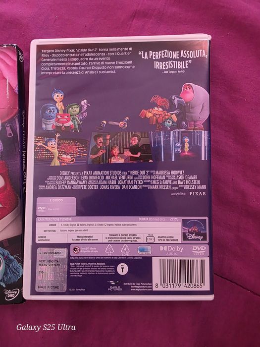 Dvd Inside out 2 Анимация