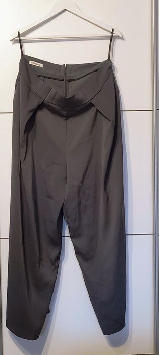 Pantaloni gri evazați Bonprix