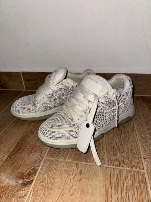 papuci off white crystal