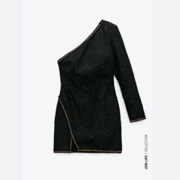 Zara Нова рокля размер S M туид