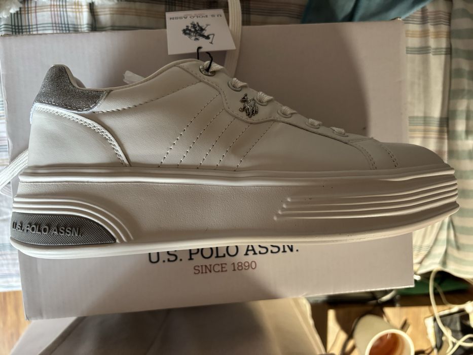 Маратонки бели US POLO