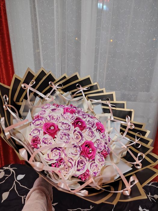 Buchet 37 trandafiri din săpun