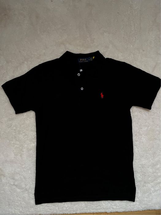 Tricou polo negru