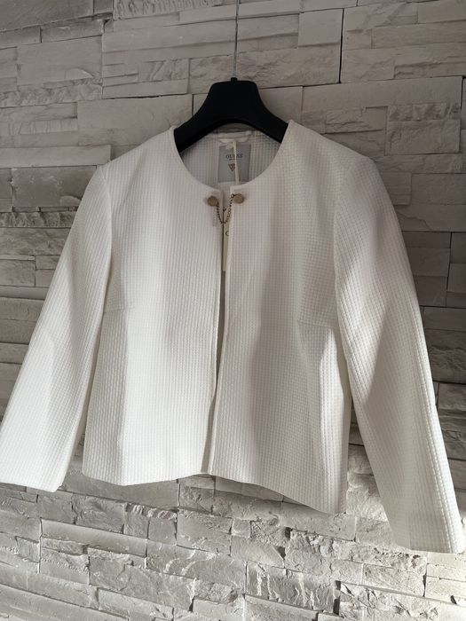 Sacou Guess elegant, alb, nou cu eticheta