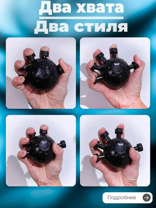 Эспандер для рук 20–40 кг, круглый мяч с 5 пружинами