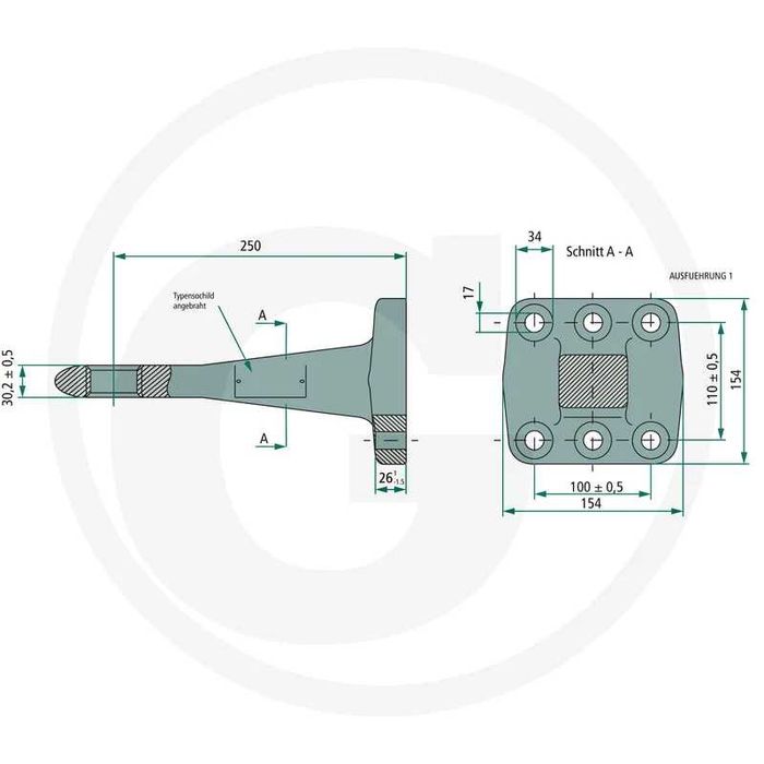 Теглич за тракторно ремарке или дискова брана