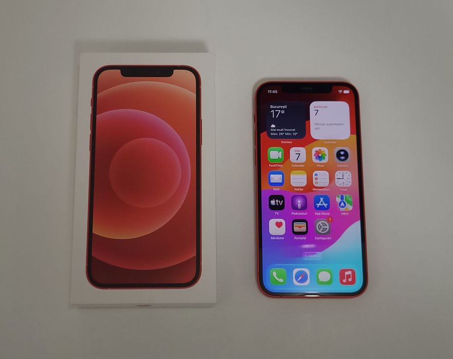 iPhone 12 Red | Impecabil 10/10 | Full Box | Liber de Rețea