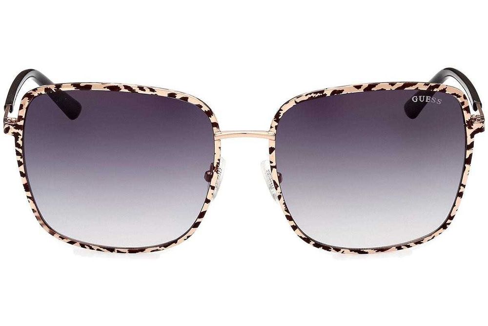 GUESS – Дамски метани слънчеви очила "ROSE GOLD LEOPARD" нови с кутия
