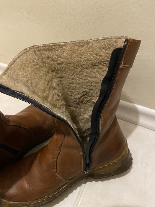 Дамски топли боти, естествена кожа, номер 37