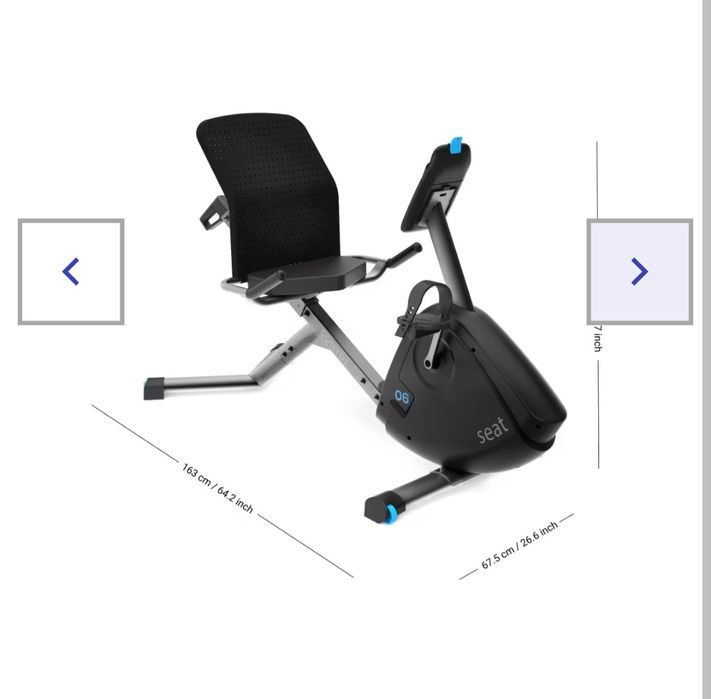 Bicicleta profesională electrică orizontală fitness - Transport inclus