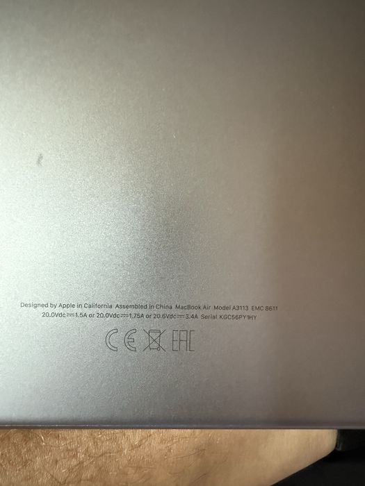 MacBook Air M3, 256 SSD, 8GB RAM