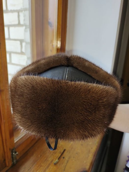 Норковая шапка мужская