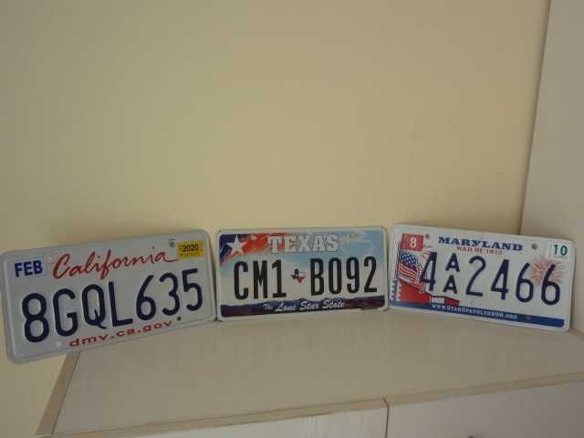 Автомобилни номера (регистрационни табели) от САЩ