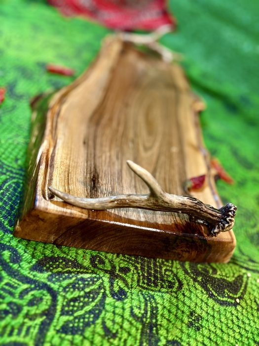 Плата, Подноси от орех с дръжки от рога!