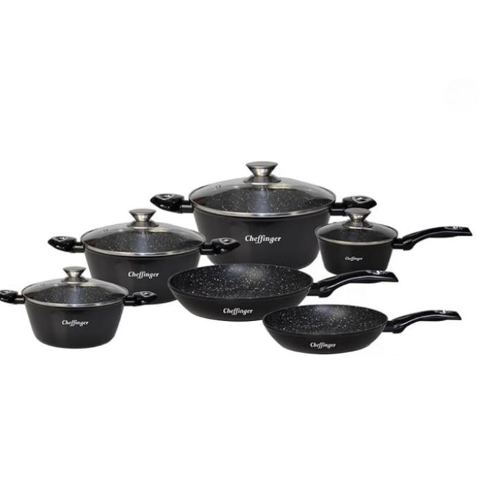 Комплект съдове за готвене Cheffinger от 10 части