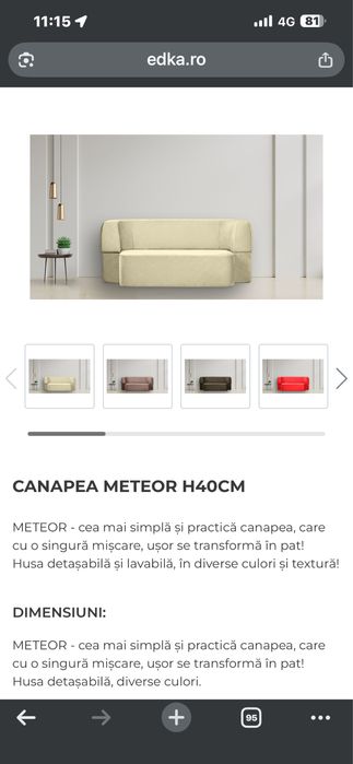 Canapea/ pat/ saltea 140/200/50