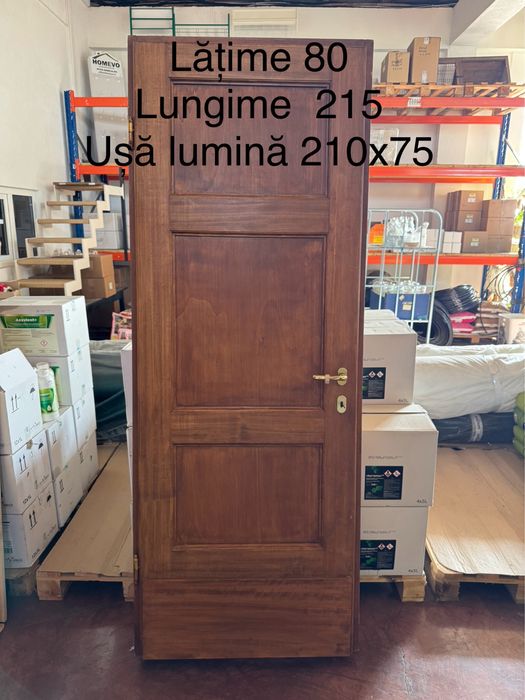 Uși de interior din lemn masiv de castan