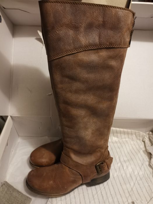 Cizme dama ALDO noi, full piele 36, reduse 70%