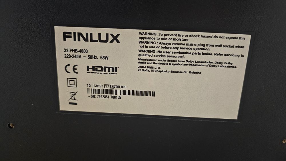 Телевизор Finlux 32"