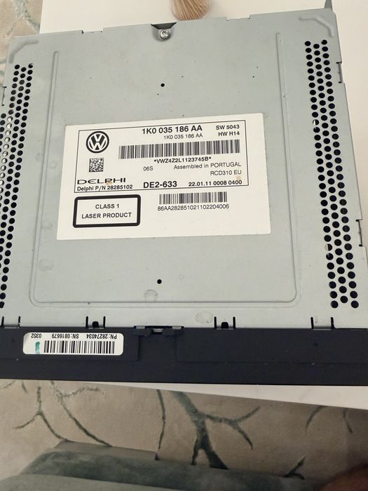 Radio cd mp3 Rcd310 volkswagen golf touran passat polo