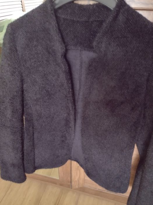 Елегантно мекичко черно сако р.S