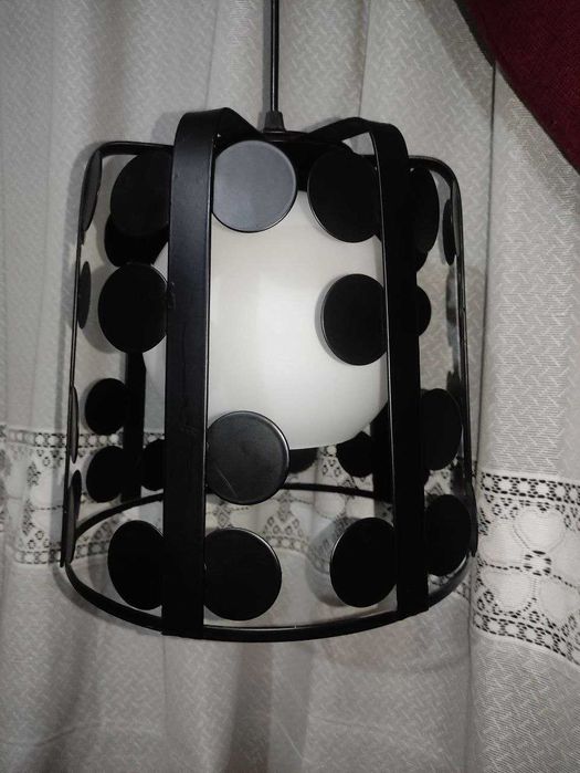 Люстра подвесная потолочная Светильник чёрный матовый