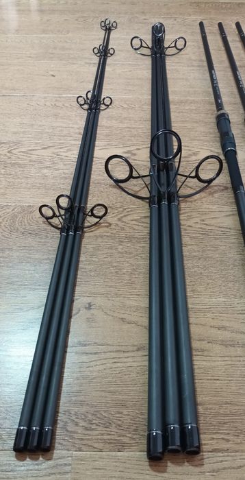 Set 3 Lansete Crap Partner 3.60 din 3 tronsoane + 3 Mulinete J3 60FR