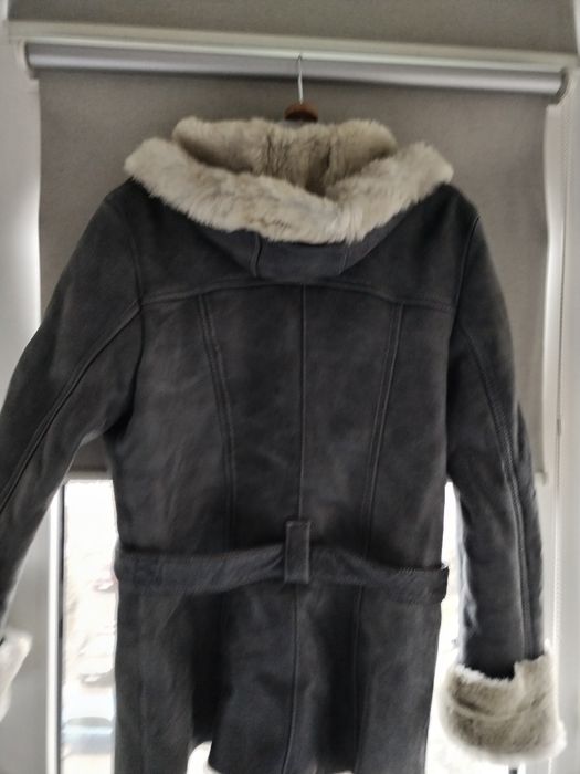 Suoer pret!Oferta!Cojoc din blana și piele naturala.