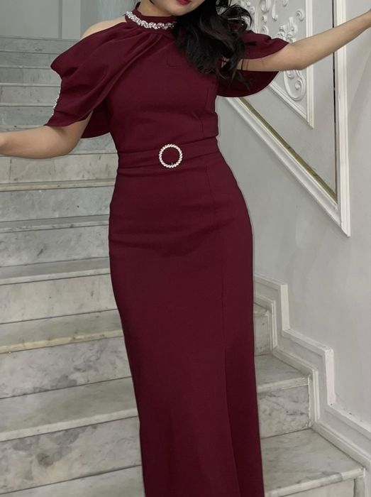 Платье бордовое размер стандарт