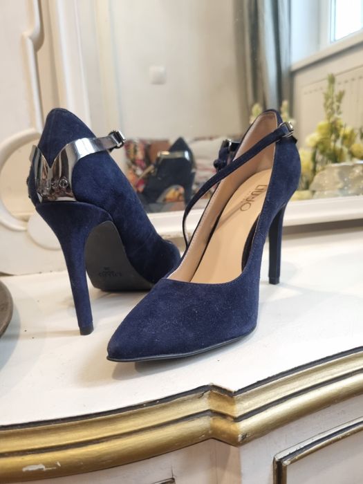 Pantofi stilleto Liu Jo-piele întoarsă naturala
