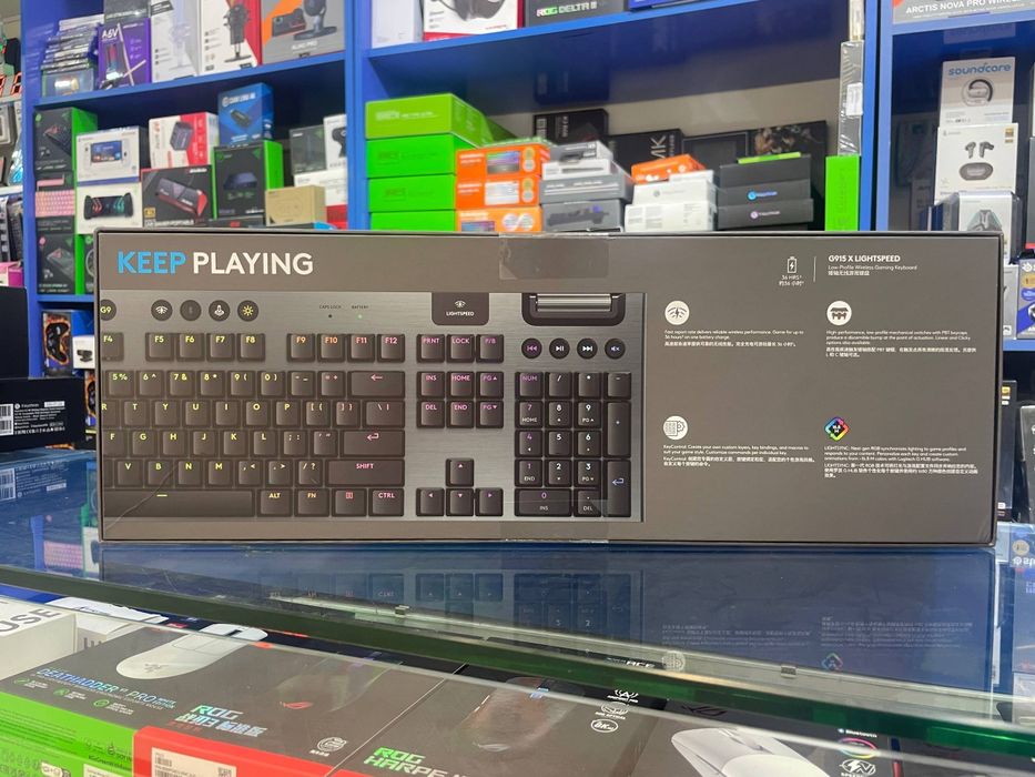 Logitech G915 X Full Size Беспроводная Механическая Клавиатура