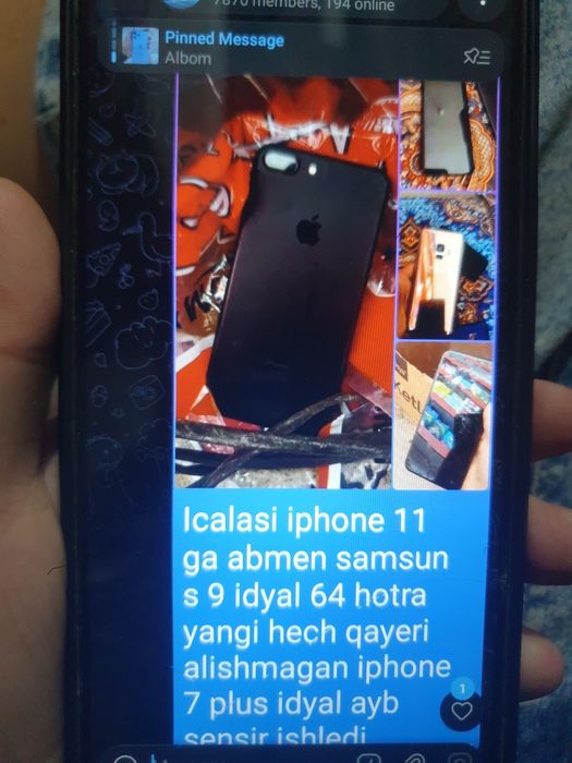 Samsun s9 hotra 64 idyal va iphone 7 plus