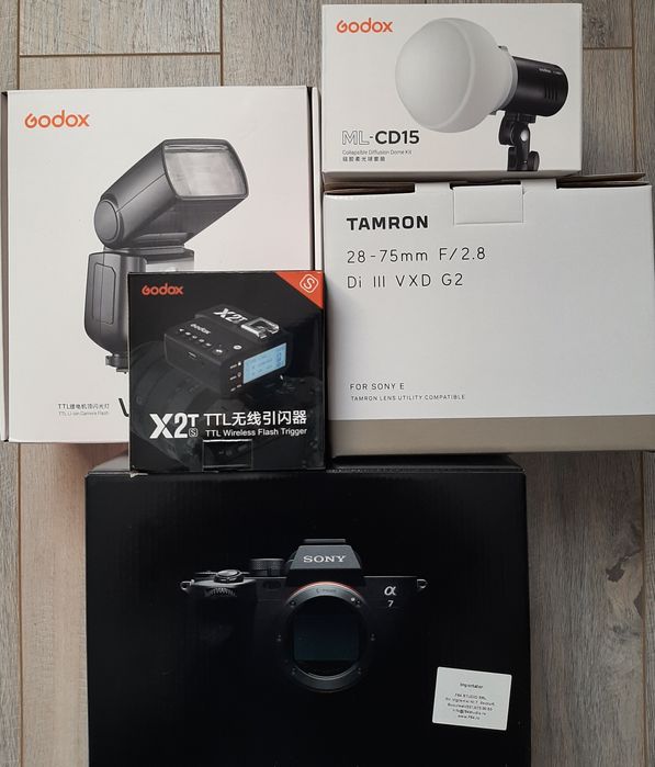 sony a7iv + tamron 28-75 g2 + blitz v860iii + godox mlcd15-Godox X2T-S