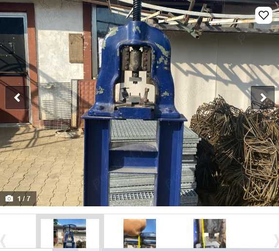 Dispozitive de perforat  SAFAN si RASKIN,presa si masina sablat