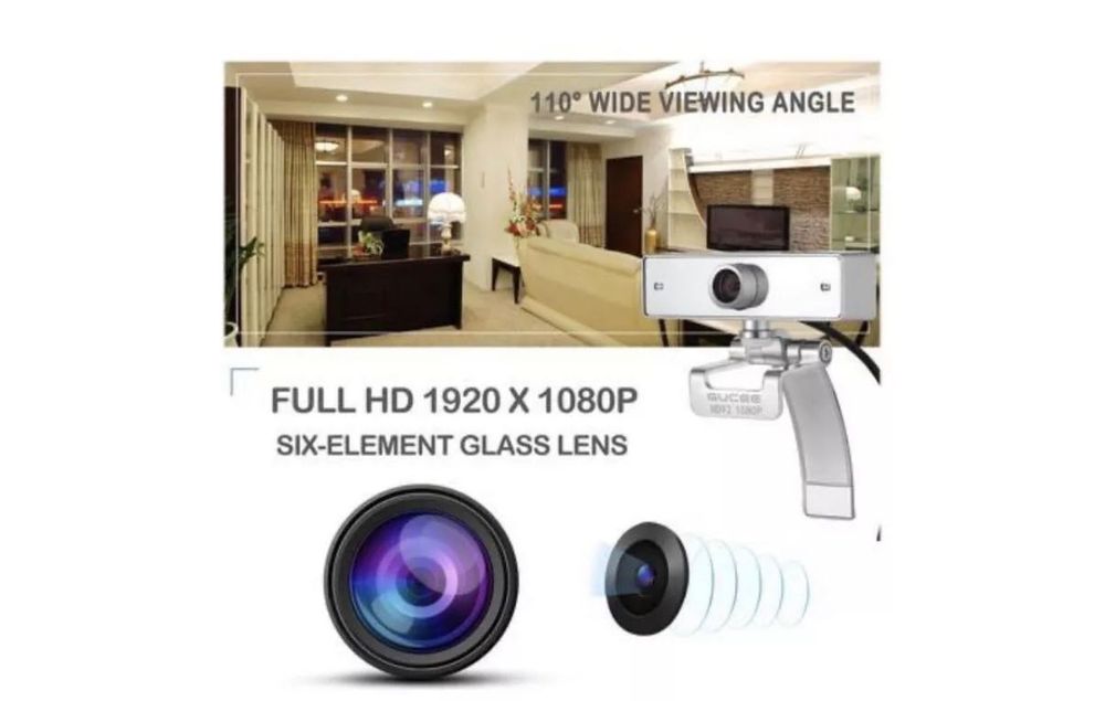 Gucee HD91 Дигитална Цифрова Уеб Камера 1080P Лаптоп