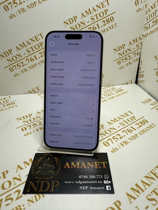 NDP Amanet Braila Iphone 15 Pro (49558)