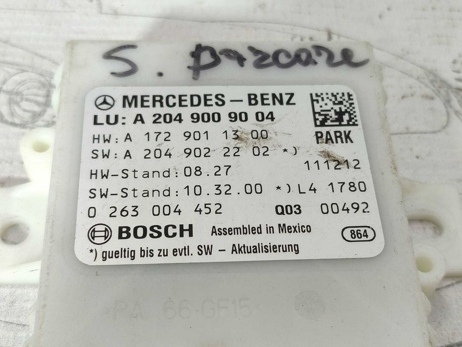 Modul parcare Mercedes-Benz C W204 COD: A2049009004 2012 / [2007-2014] / (5G3)