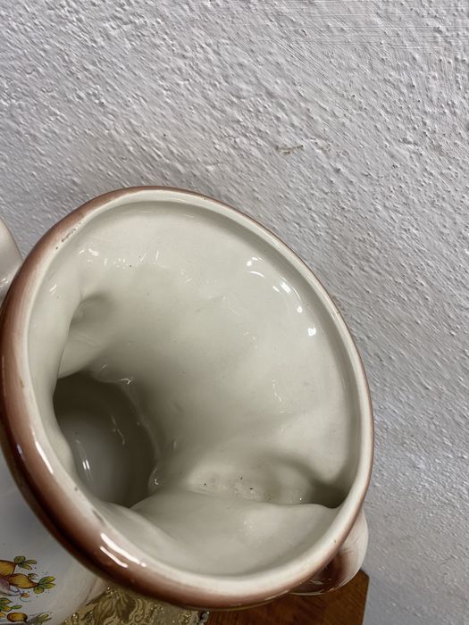 Огромен порцеланов чайник - кана италианско  производство