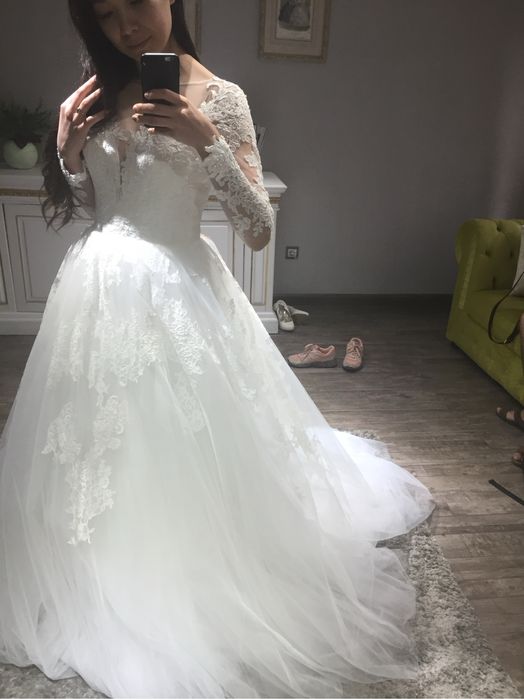 Свадебное платье пышное