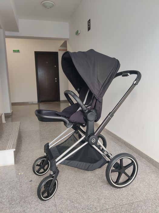 Carucior Cybex Priam 4 Platinum – Chrome + negru