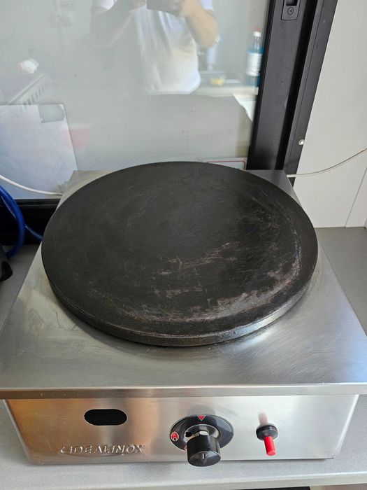 Aparat profesional Hotdog, friteuză pe gaz, crepieră pe gaz, grill pe gaz