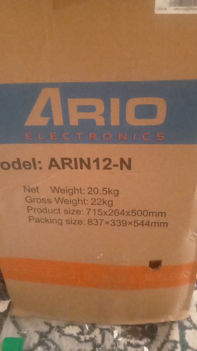 Кондиционер Ario Arin 12-k DC inverter . Yangi hali ochilmagan . Новый