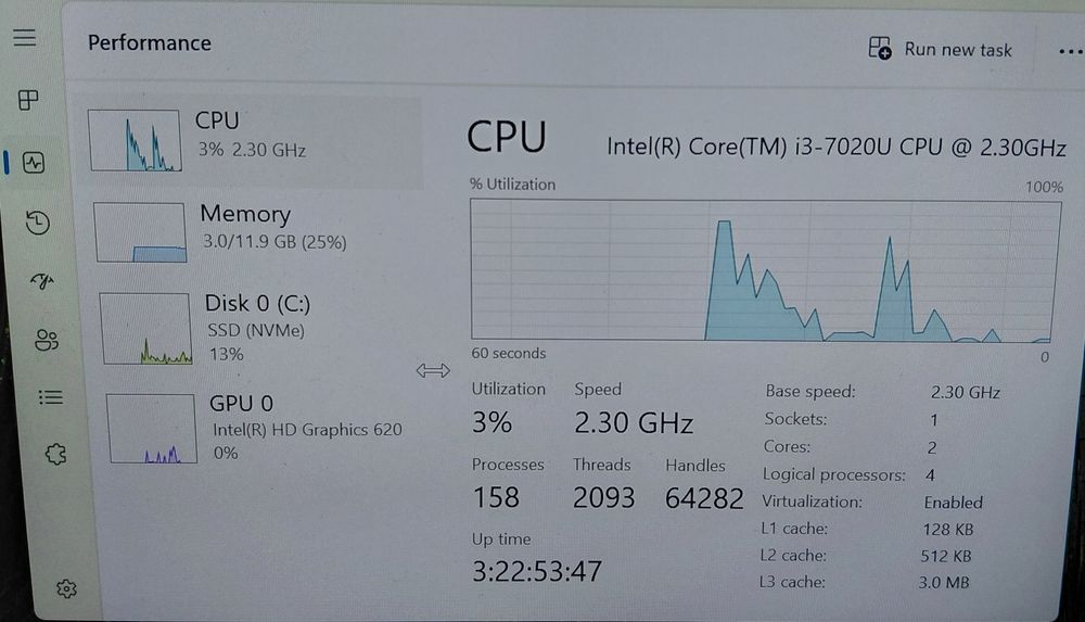 Laptop Asus Flip 14 i3 7020 12gb ram 256gb ssd cu touchscreen