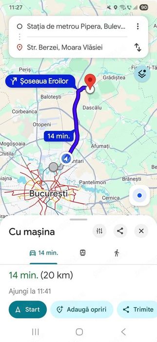 Teren intravilan 1.000 mp | Moara Vlăsiei | Strada Berzei
