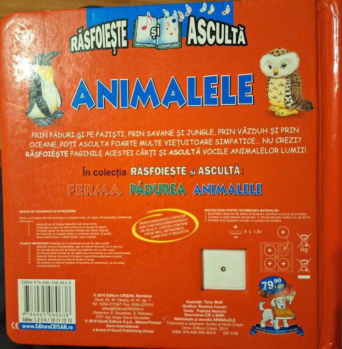 Carte interactiva cu animalele