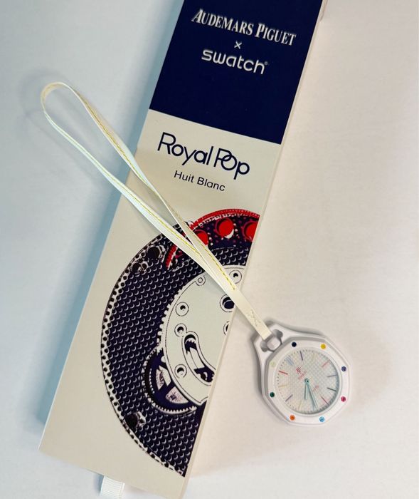 Ceas AP  X Swatch Royal Pop Huit Blanc Premium