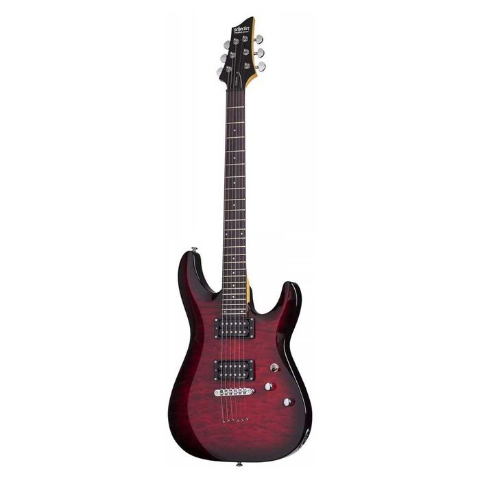 schecter c-6 plus electric black cherry